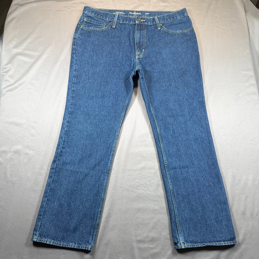 Goodfellow & Co Straight Recto Mens 38x30 Blue Denim Jeans Casual Everyday